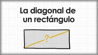 La diagonal de un rectángulo