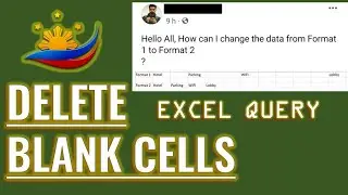 Excel Query: How to Remove Blank Cells