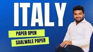 Italy Paper Open Date 2023 New Update || Work Permit || Saalwale Paper || #italy