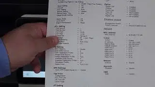 KONICA MINOLTA- How to obtain a Configuration Sheet