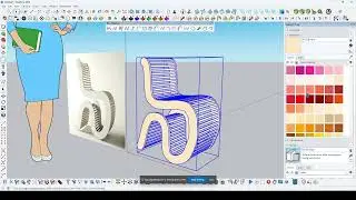 SKETCHUP TUTORIAL / MAKING COMPLEX CHAIR / SKETCHPLUS PLUGIN