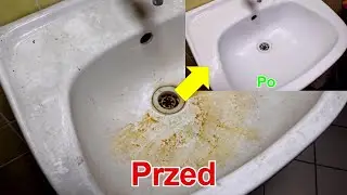 Jak wyczyścić z kamienia zapuszczoną umywalkę aby wyglądała jak nowa - zaoszczędzisz 300 zł