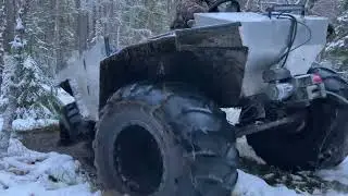 Засадный ручей, лебёдка выручает