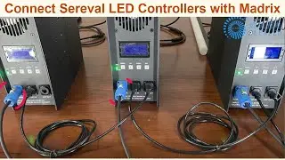 Connecting sereval LED Artnet controllers in cascade with Madrix to control led pixel stage bar