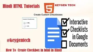 Checkbox in html | How to Create Checkbox in HTML In Hindi | Html Tutorials