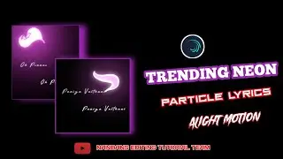New Trending Neon Particle Lyrics Animation in Alight motion | Malayalam | Tutorial