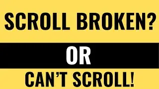 How To Fix Mouse Scroll Wheel!