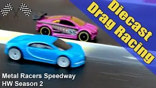 Diecast Drag Racing | Bugatti Chiron Vs. Asphalt Assault