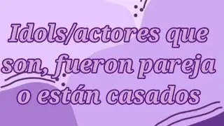 Idols/actores que son, fueron pareja o están casados #shorts #hanhyojin