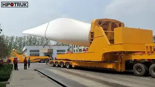 China Wind Blade Transportation – With Self Steering Modular Trailer