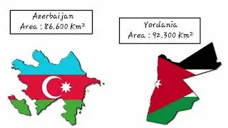 Asian countries size comparison