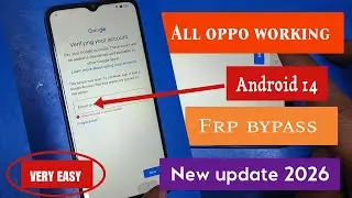 Oppo A57(CPH2387) Frp Bypass Android 14 very easy trick new update 2026 All Android 14 phone Working