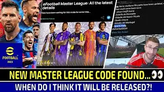 [TTB] LET'S TALK EFOOTBALL 2023 MASTER LEAGUE - NEW CODE FOUND, IT IS IN THE WORKS FOLKS!