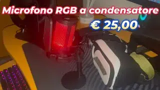 FIFINE Microfono  da Gaming RGB Condensatore da Tavolo per Streaming Podcast Recensione