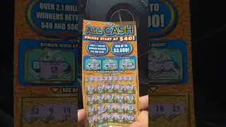 All Cash multiplier found nice win. Nyc #lottery #lotto #scratchofftickets #scratchtickets #winner