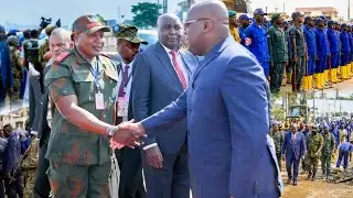 🚨FÉLIX TSHISEKEDI VISITS THE CLEANED-UP SITE WITH GENERAL KASONGO KABWIK & THE NATIONAL SERVICE