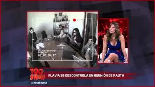 Flavia se descontrola en reunión de pauta