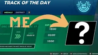 I choose track of the days in Trackmania for 1 month