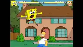 MUGEN - SpongeBob VS Homer Simpson
