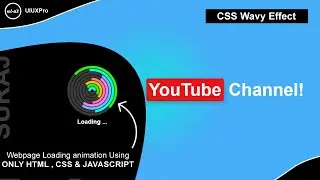 HTML CSS Page Loading with Jquery | CSS Wavy Page Loading Effect |@uiuxpro
