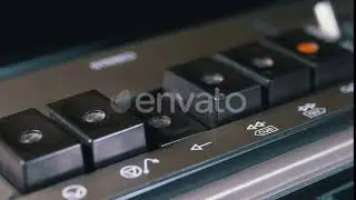 Pushing Play Button on a Vintage Tape Recorder. Transistor Retro Radio. | Stock Footage - Envato...