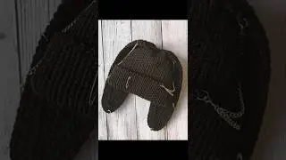Шапка с ушками зайца спицами🐰 