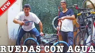 WE SWELL MY BMX WHEELS WITH WATER!!- Trick to a subscriber