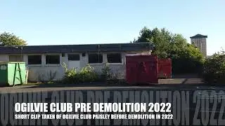 Short clip taken before demolition of the Ogilvie Club in Paisley