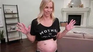 What is on your belly?!? Pregnancy belly mask!