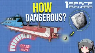 Can a Tiny Asteroid Pebble Destroy a Ship if Rammed? Space Engineers