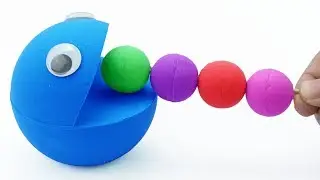 Learning Colors with 3D Pacman Lollipop for Kids Children Toddlers HOT  NEW 2018