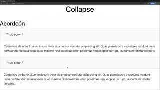 Curso Bootstrap - Componentes, collapse accordion #2