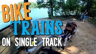 MTB Bike Trains, Weehoo on Single Track (RV Bound | Family of 5) S1-Ep12