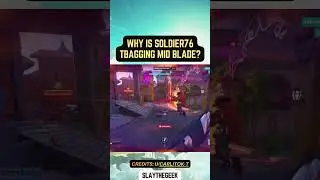 Why Is Soldier76 tbagging mid blade? 