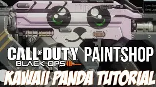 BO3 Kawaii Panda Camo Tutorial PAINTSHOP (Using Gradients)