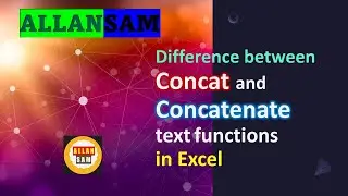EXCEL: Difference between Concat and Concatenate text functions in excel