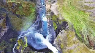 HIGHLAND WATERFALL   ICELAND