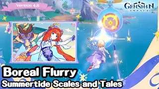Boreal Flurry - Summertide Scales and Tales Event 07/17 - 08/28, 2024 - Genshin Impact v4.8