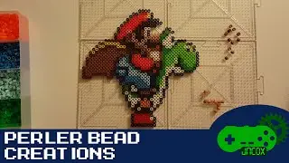 Perler Bead Creations: Super Mario World - Mario & Yoshi