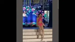 Sexy Girl in Bikini FALLS down stairs during a Filipino Beauty Pageant Swimsuit Competition