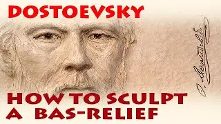 How to sculpt a bas-relief - portrait of Fedor Dostoevsky