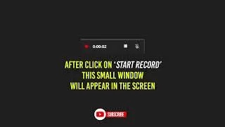 SCREEN RECORD ON COMPUTER (WINDOWS 10)