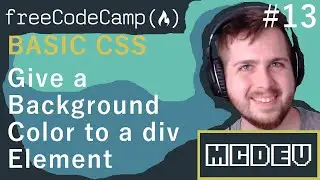 #13 Give a Background Color to a div Element | Basic CSS | Solution + Overview