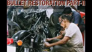 OLD BULLET | BULLET 1992 RESTORATION | ROYAL ENFIELD MODIFICATION|| PART-II || LUV96. #vintagebullet