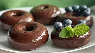 Chocolate donuts without butter or flour! Low-carb diet recipe!