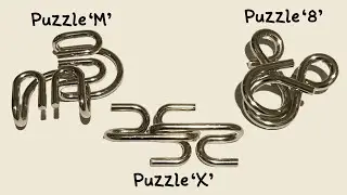 How To Solve The M, X And 8 Metal Puzzles. Easy Solutions!
