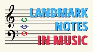 FASTER WAY to read music notes with LANDMARK NOTES!