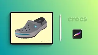 Watch me Drawing Crocs Clogs 🙃 on Procreate 🔥