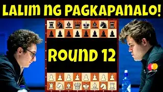 Lalim ng Pagka Panalo! Champion Talaga! | Caruana vs Carlsen Tata Steel Chess Masters 2022 Round 12