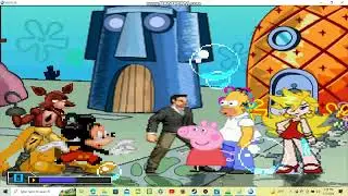 Sandal M.U.G.E.N Battle 202: Team Mickey Mouse vs Team Peppa Pig
